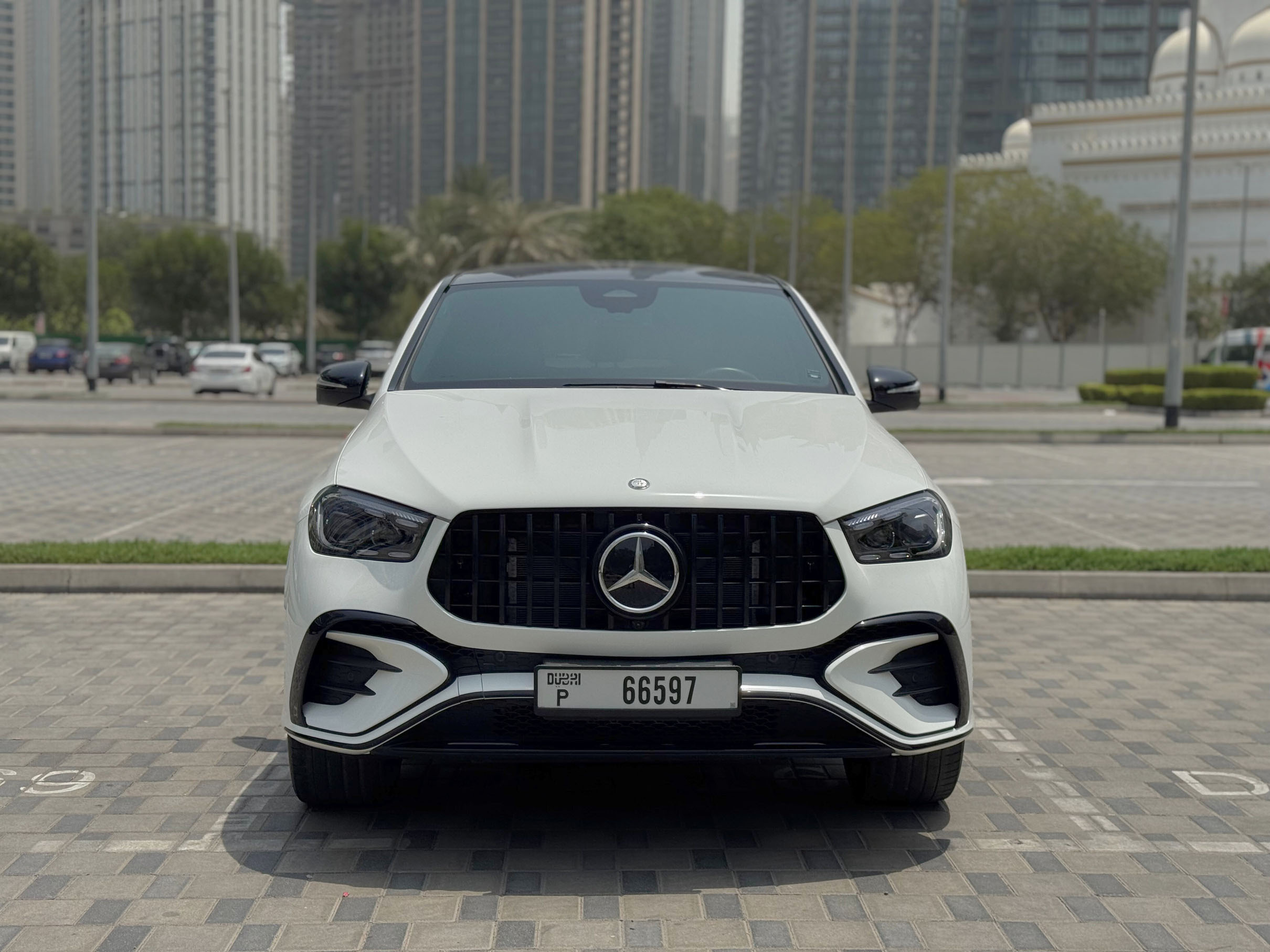 Mercedes Benz GLE 53 White Coupe