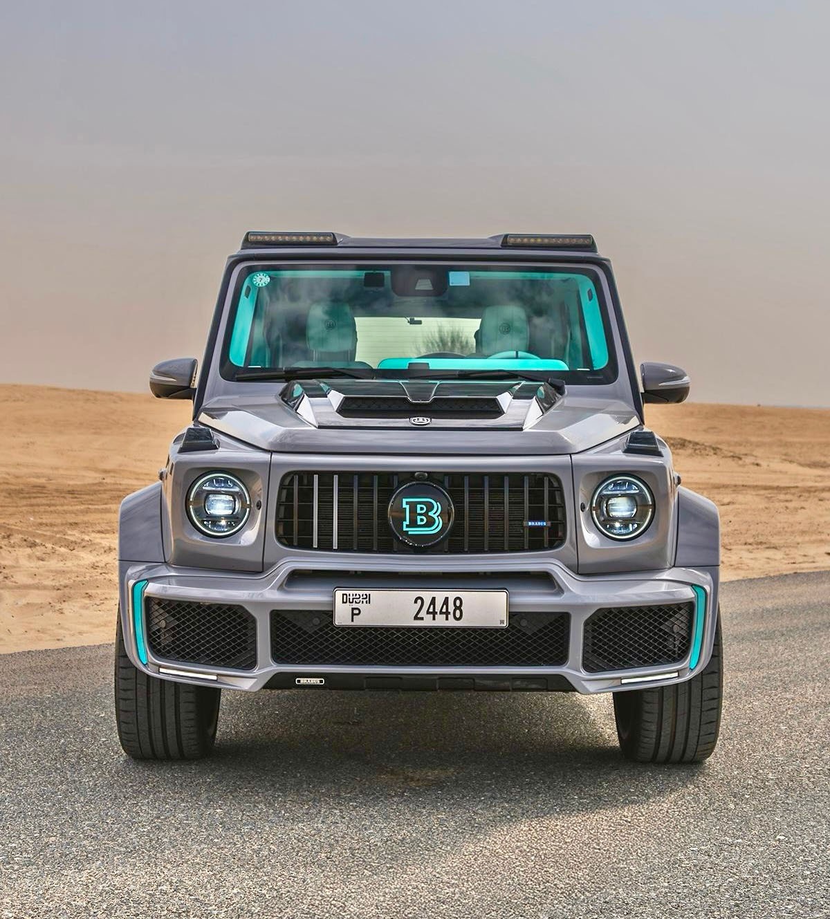 Mercedes Benz G63 Brabus 800 Nardo Gray  2023 Hire dubai