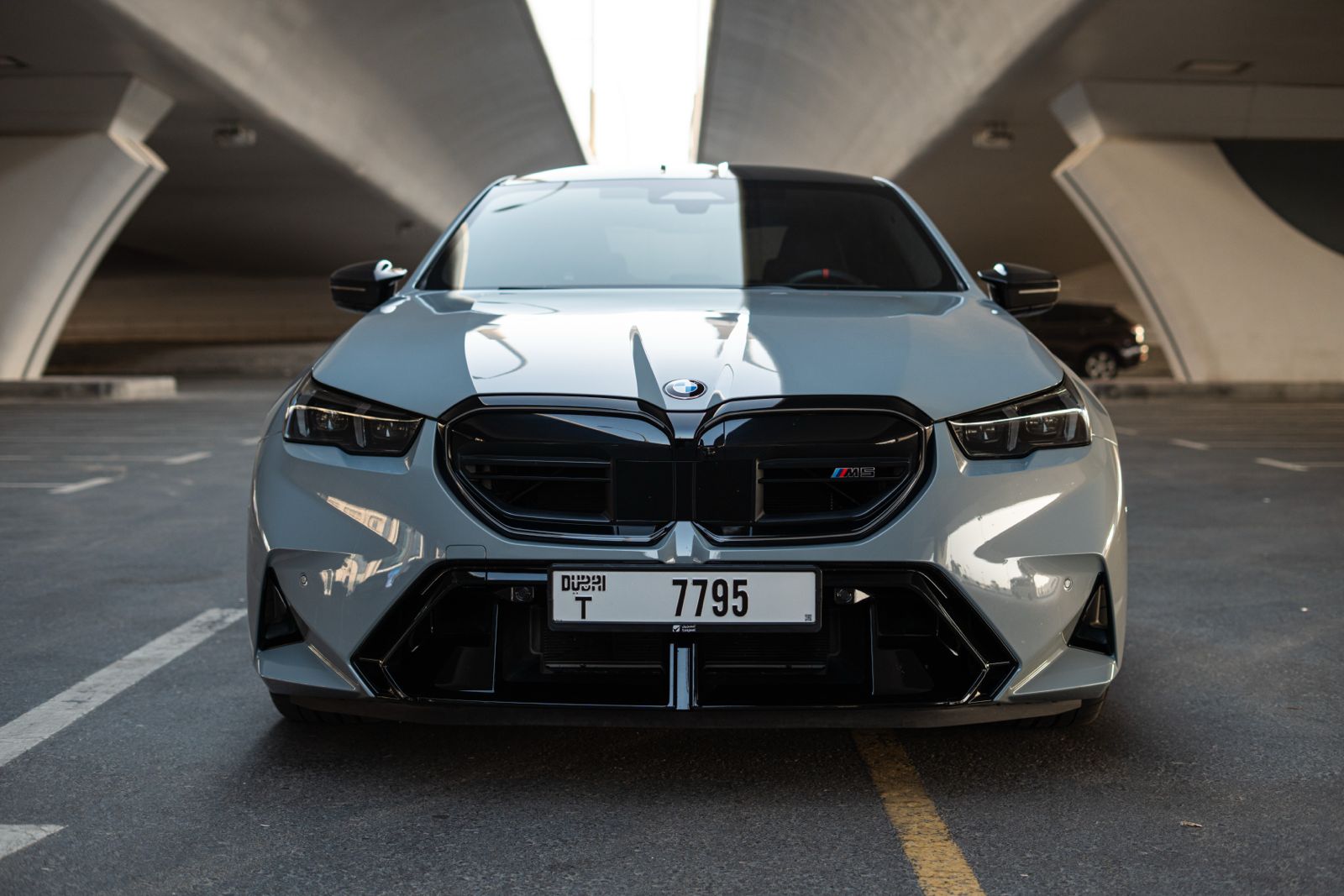 BMW M5 Competition V8 twin-turbo 717 HP Grey  2025 Hire dubai