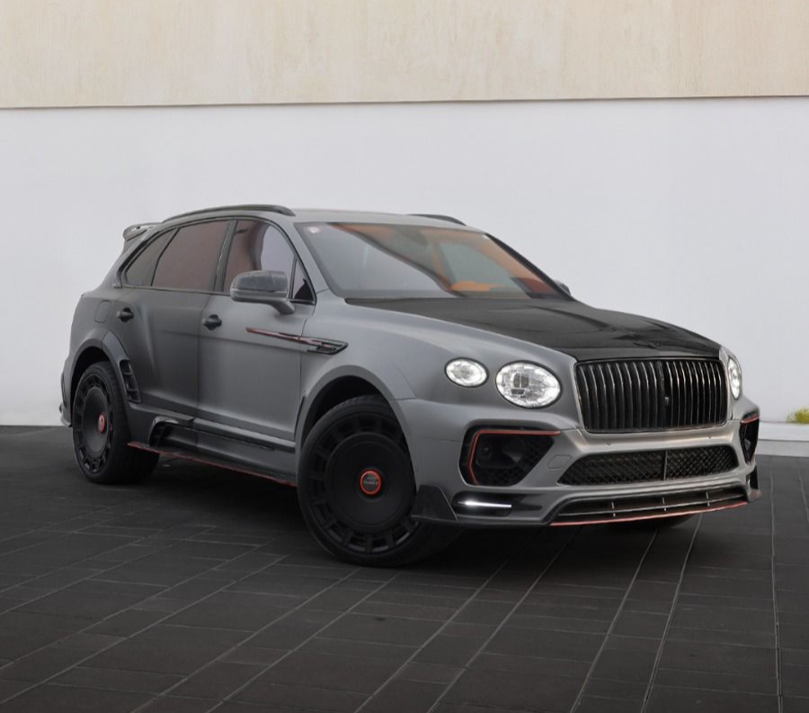 Bentley Bentayga Mansory Grey  2023 Hire dubai