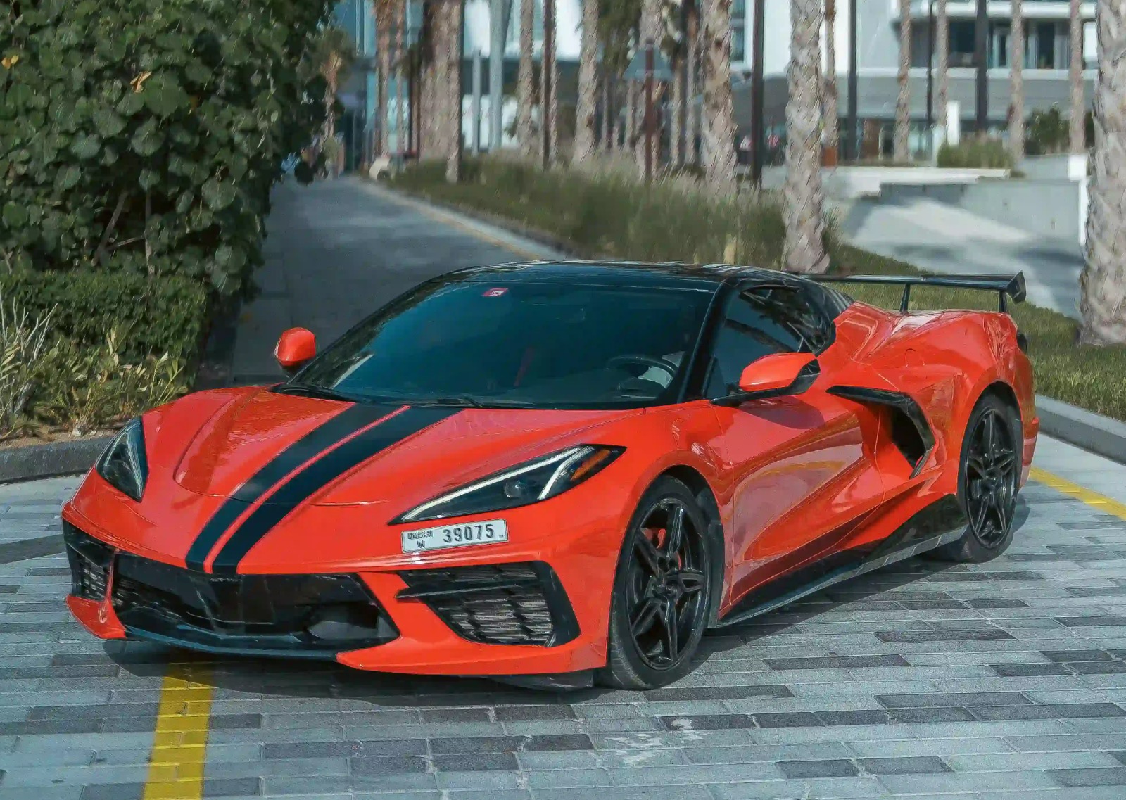 Chevrolet Corvette C8 Cabriolet Red  2021 Hire dubai