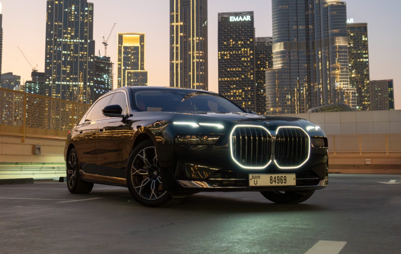 BMW 7 series 735i Black  2026 Hire dubai