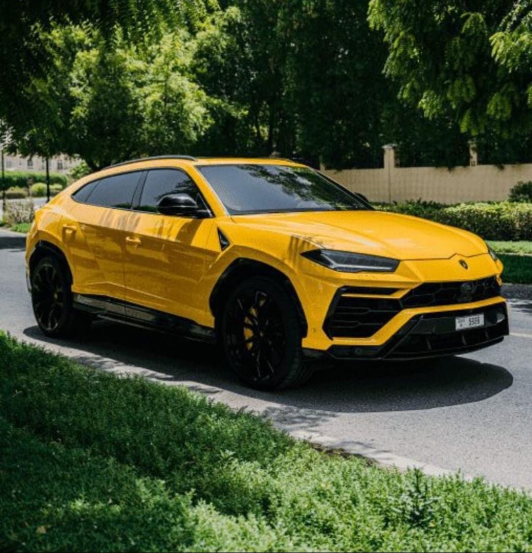 Lamborghini Urus Yellow No Deposit  2024 Hire dubai