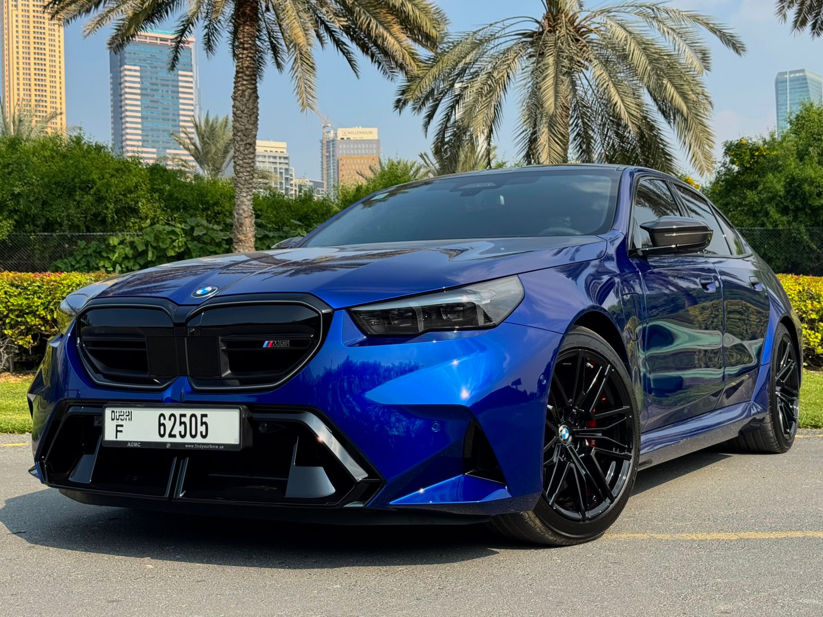 BMW M5 Competition V8 Blue interior Orange  2026 Hire dubai
