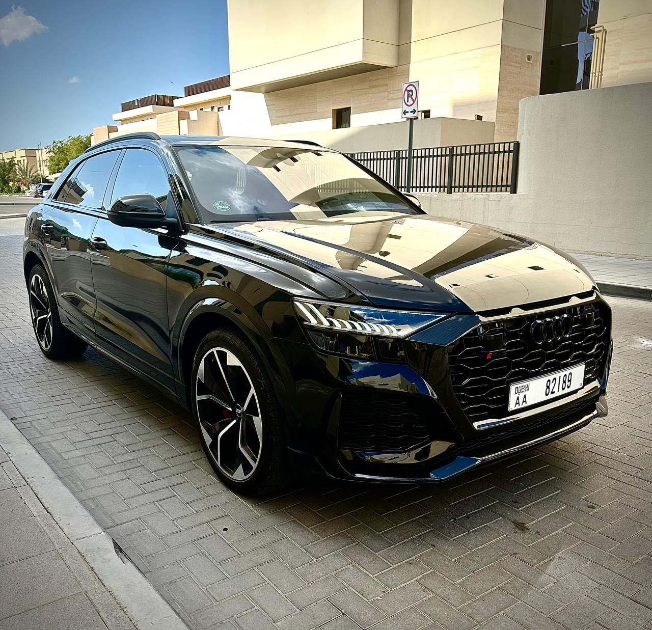 Audi RS Q8 Black Monthly  2023 Hire dubai