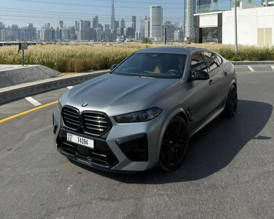 BMW X6 M Competition Grey  2024 Hire dubai