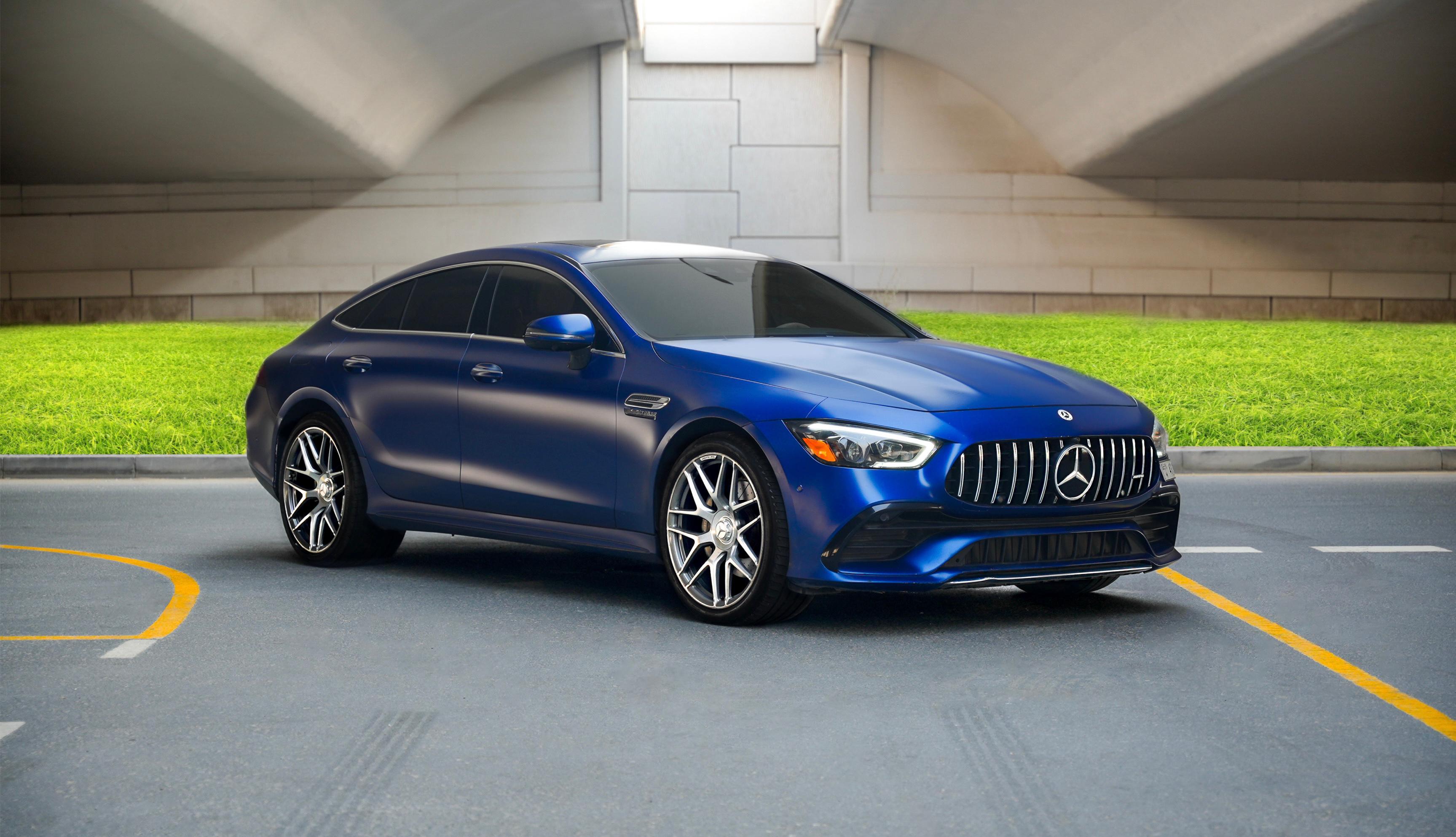 Mercedes Benz AMG GT 53 Full Options Blue  2020 Hire dubai