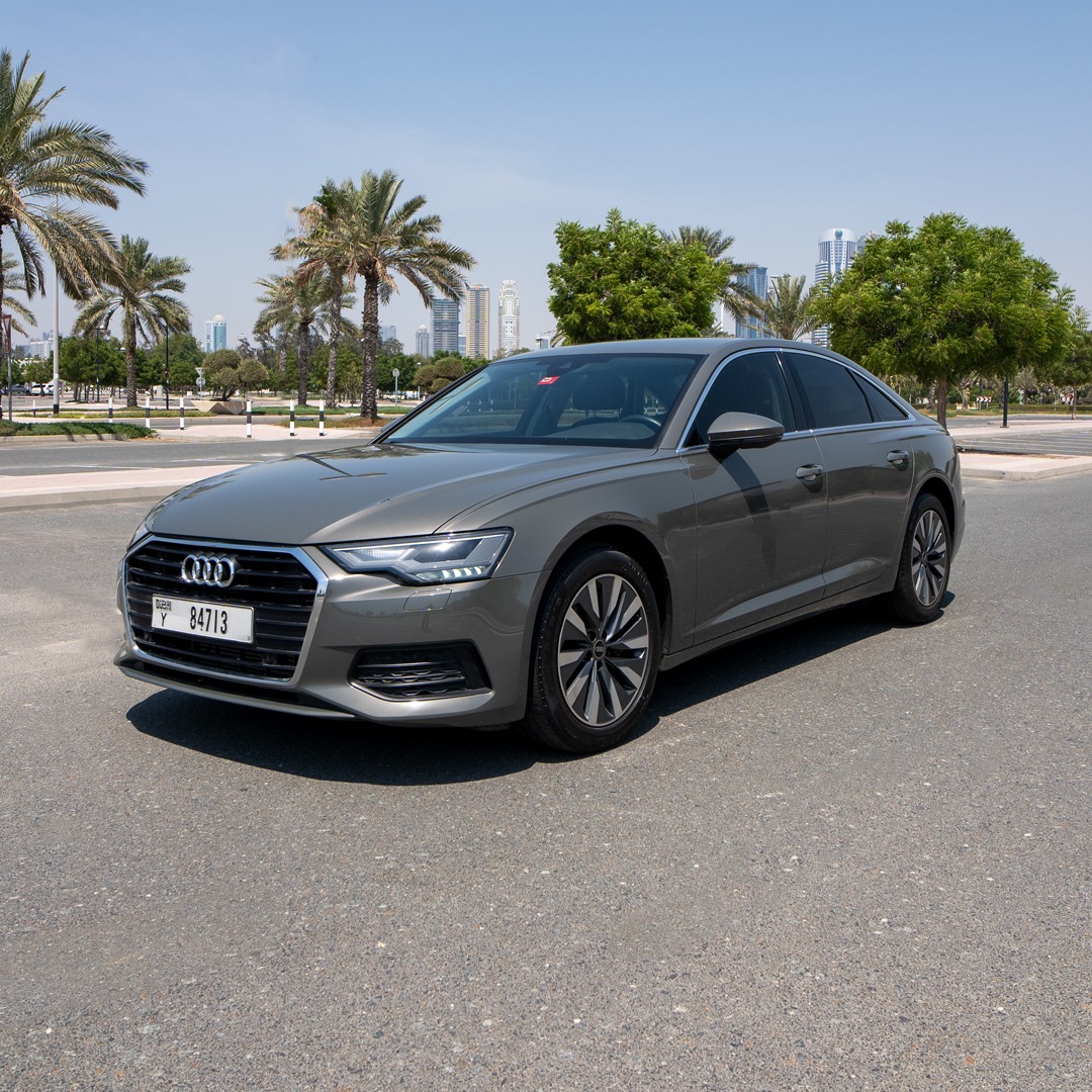 Audi A6 Gray Save 50% Monthly  2024 Hire dubai