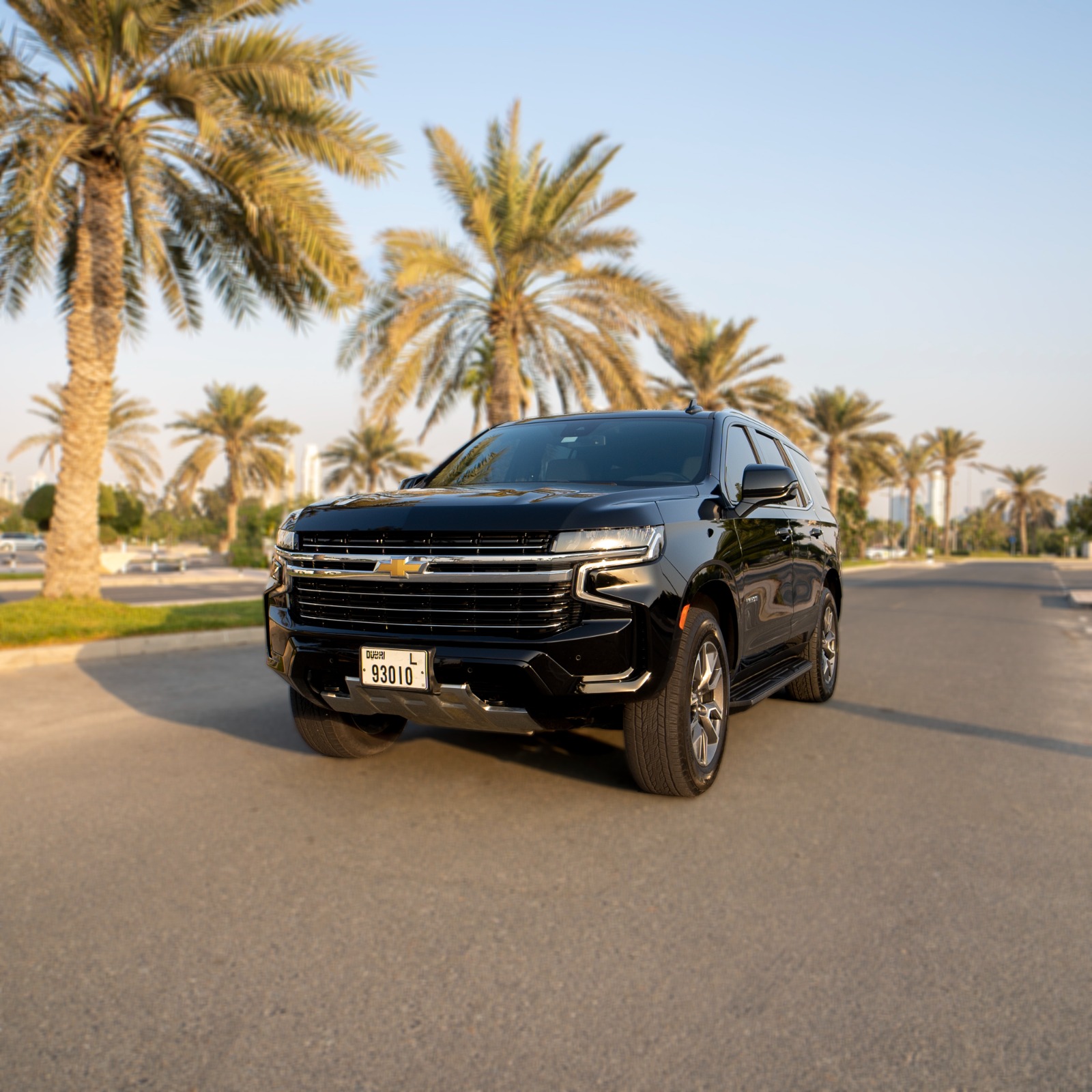 Chevrolet Tahoe Black 7 Seaters  2024 Hire dubai