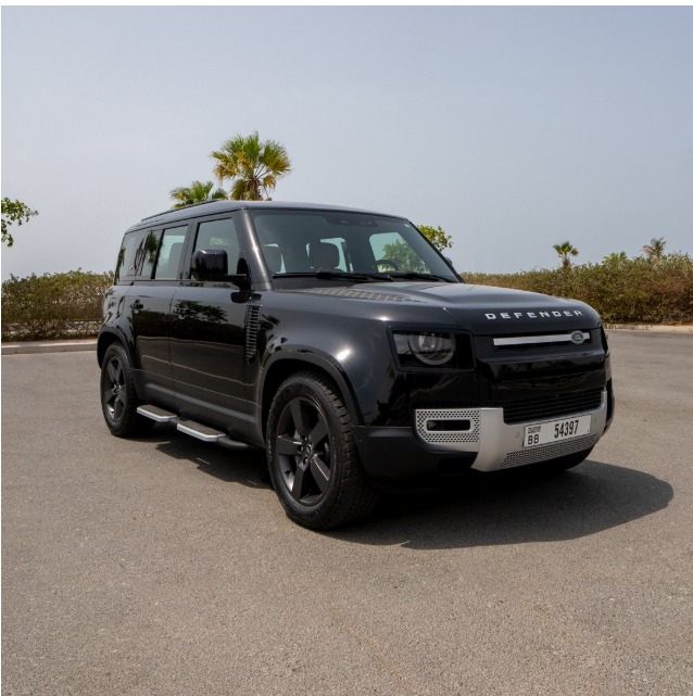 Land Rover Defender V8 Black 5 Seaters  2024 Hire dubai