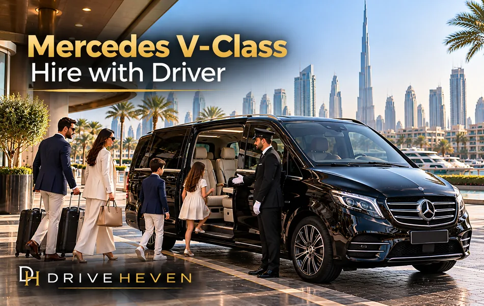 Mercedes V-Class Hire with Driver Dubai