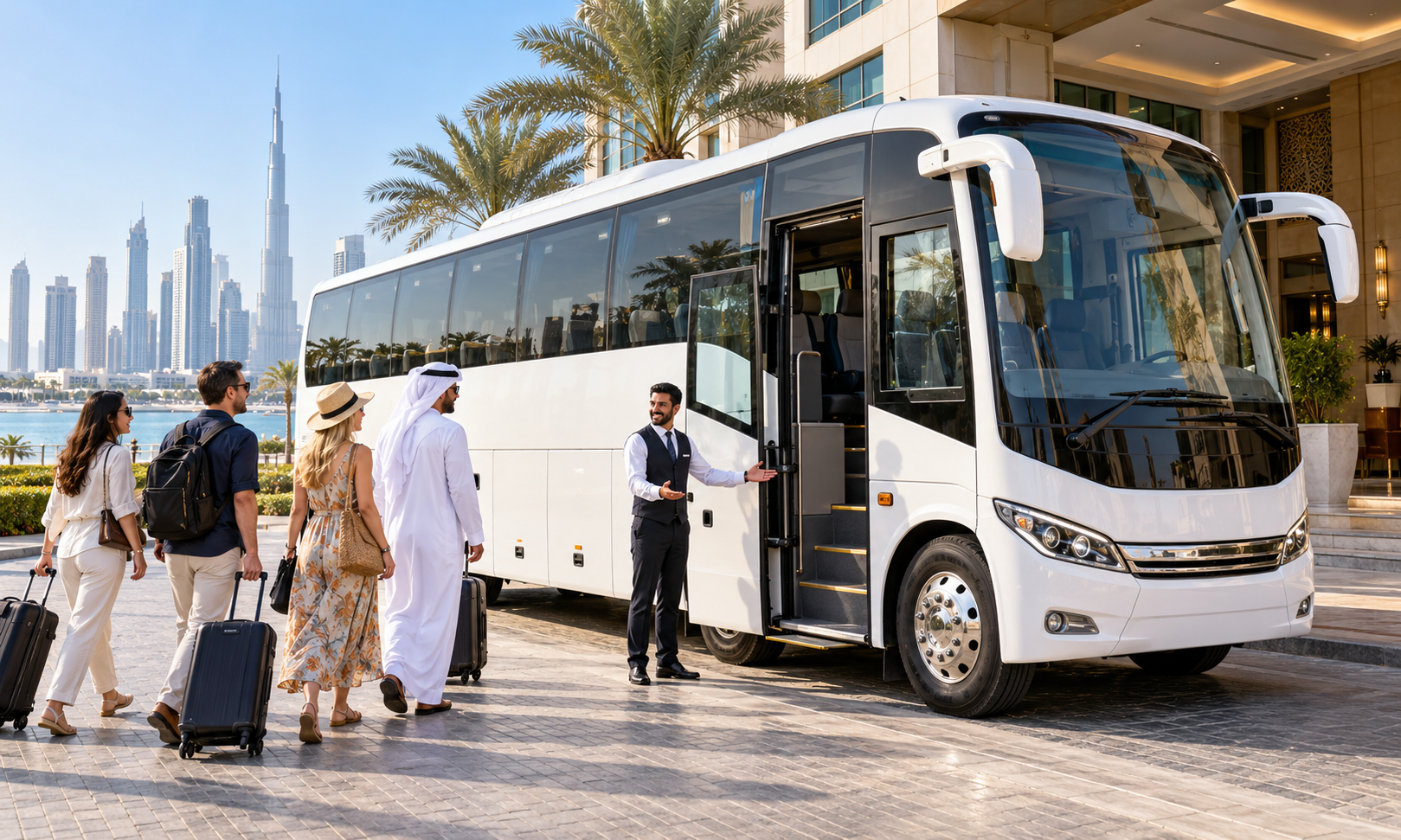 Bus Rental with Driver in Dubai