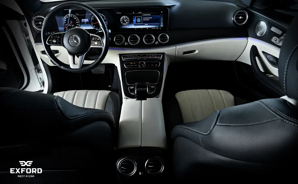 Rent Mercedes-Benz E-class WHITE 2021 in Dubai , UAE 