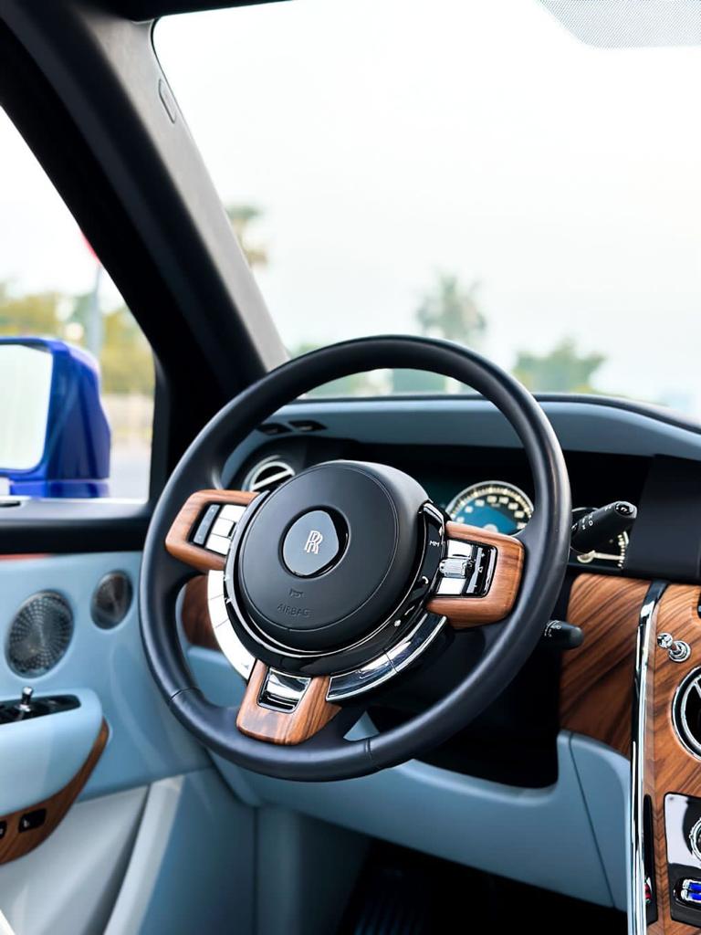 Rent Rolls-Royce Cullinan BLUE 2022 in Dubai , UAE 