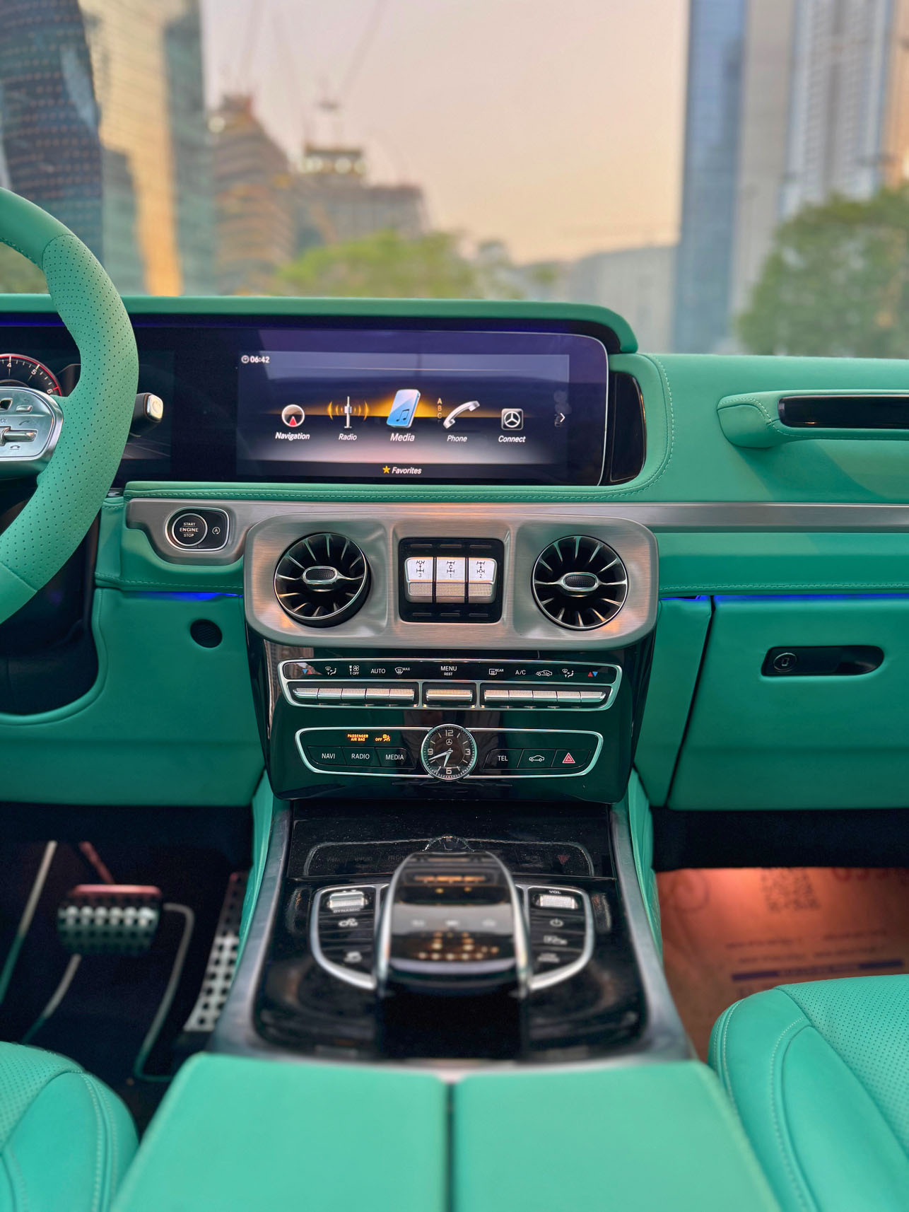 Rent Mercedes-Benz AMG G800 Brabus WHITE 2024 in Dubai , UAE 