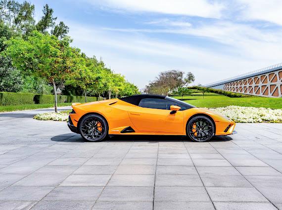 Rent Lamborghini Huracan ORANGE 2022 in Dubai , UAE 