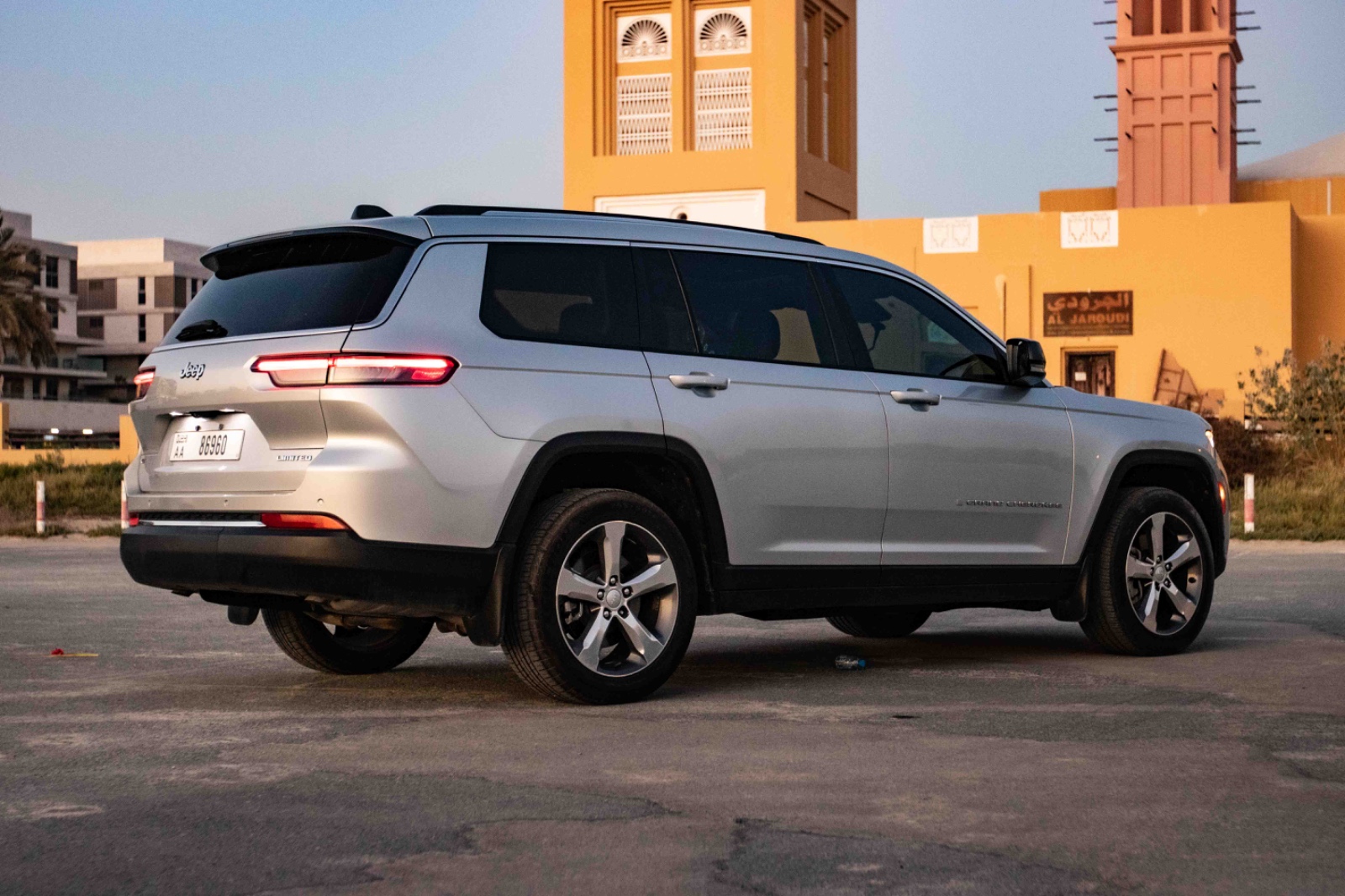Rent Jeep Grand cherokee  Silver 2025 in Dubai , UAE 