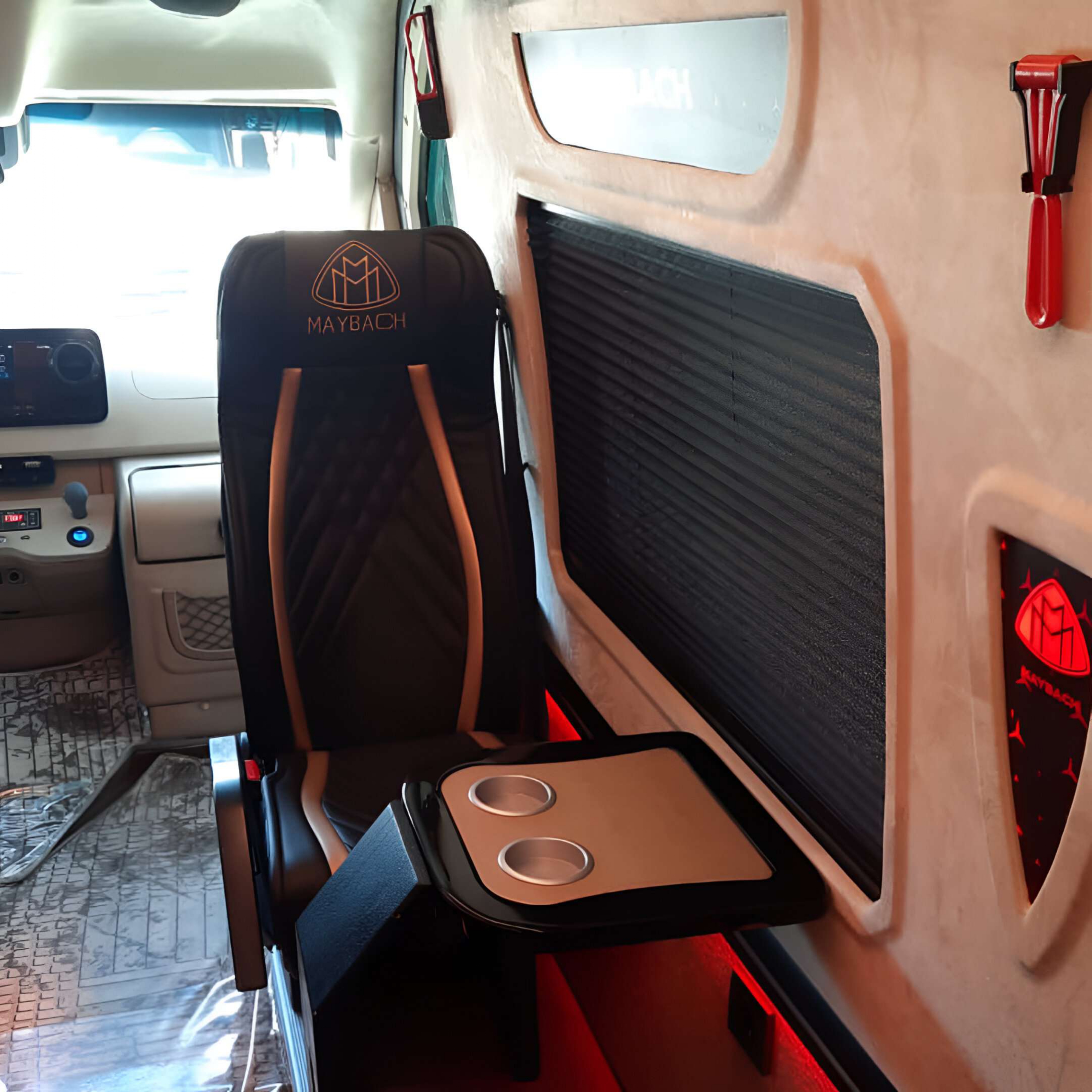 Rent Maybach Sprinter 16 Seater BLACK 2025 with chauffeur in Dubai , UAE 