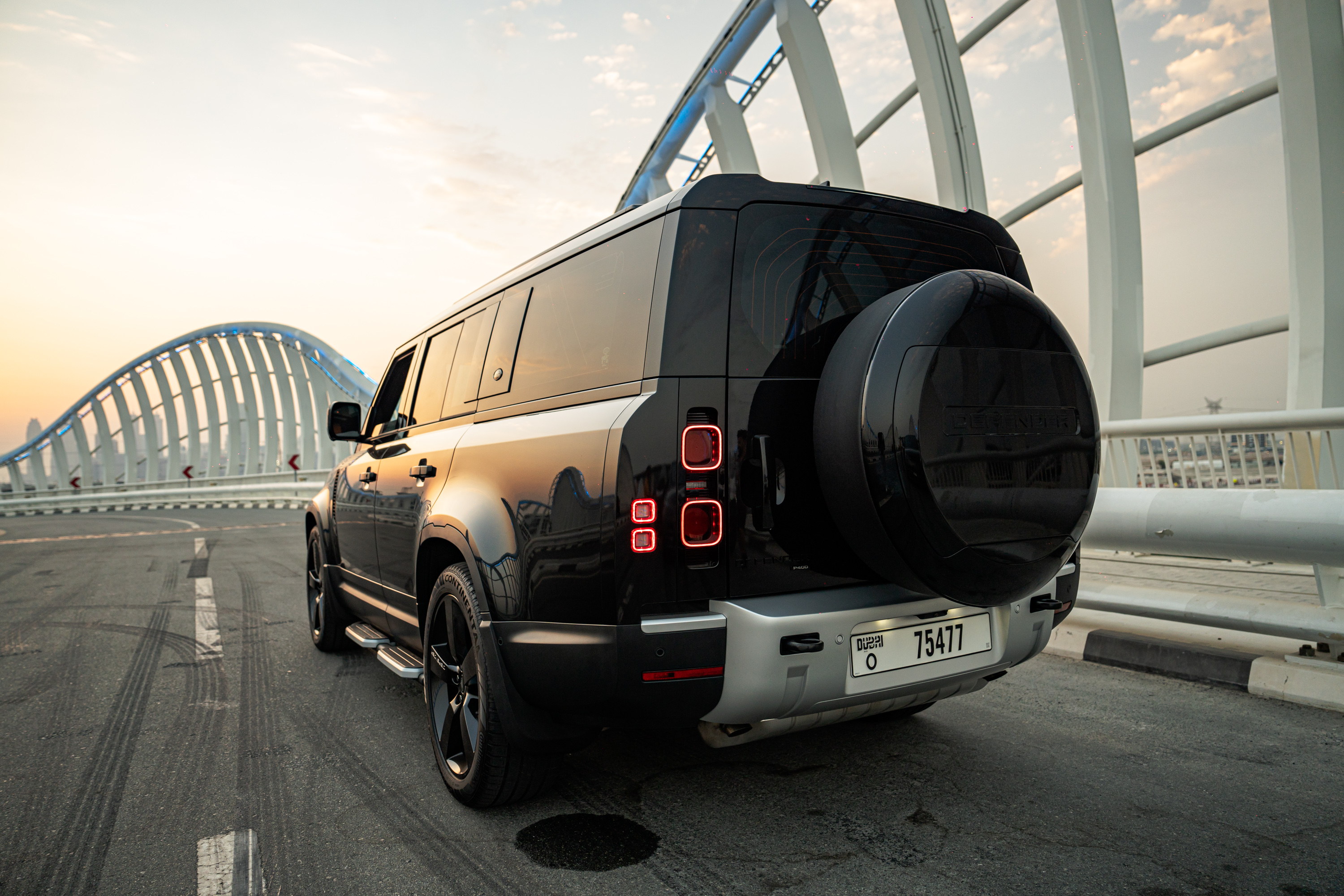 Rent Land Rover Defender BLACK 2023 in Dubai , UAE 