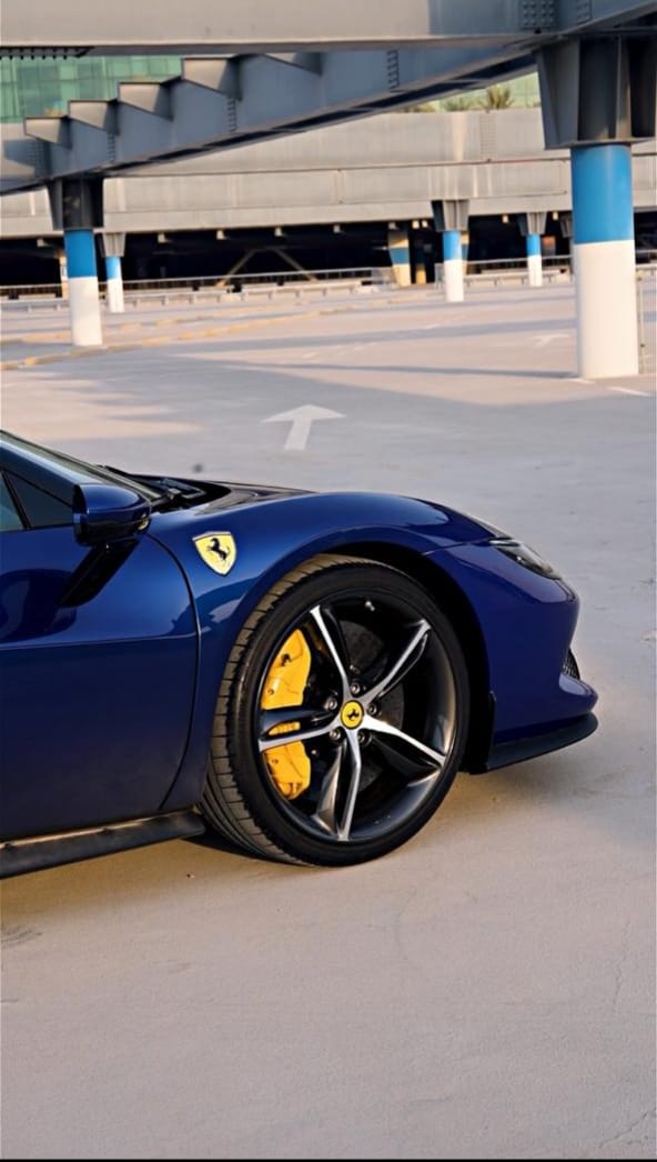 Rent Ferrari Gtb BLUE 2024 in Dubai , UAE 