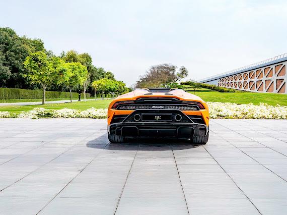 Rent Lamborghini Huracan ORANGE 2022 in Dubai , UAE 