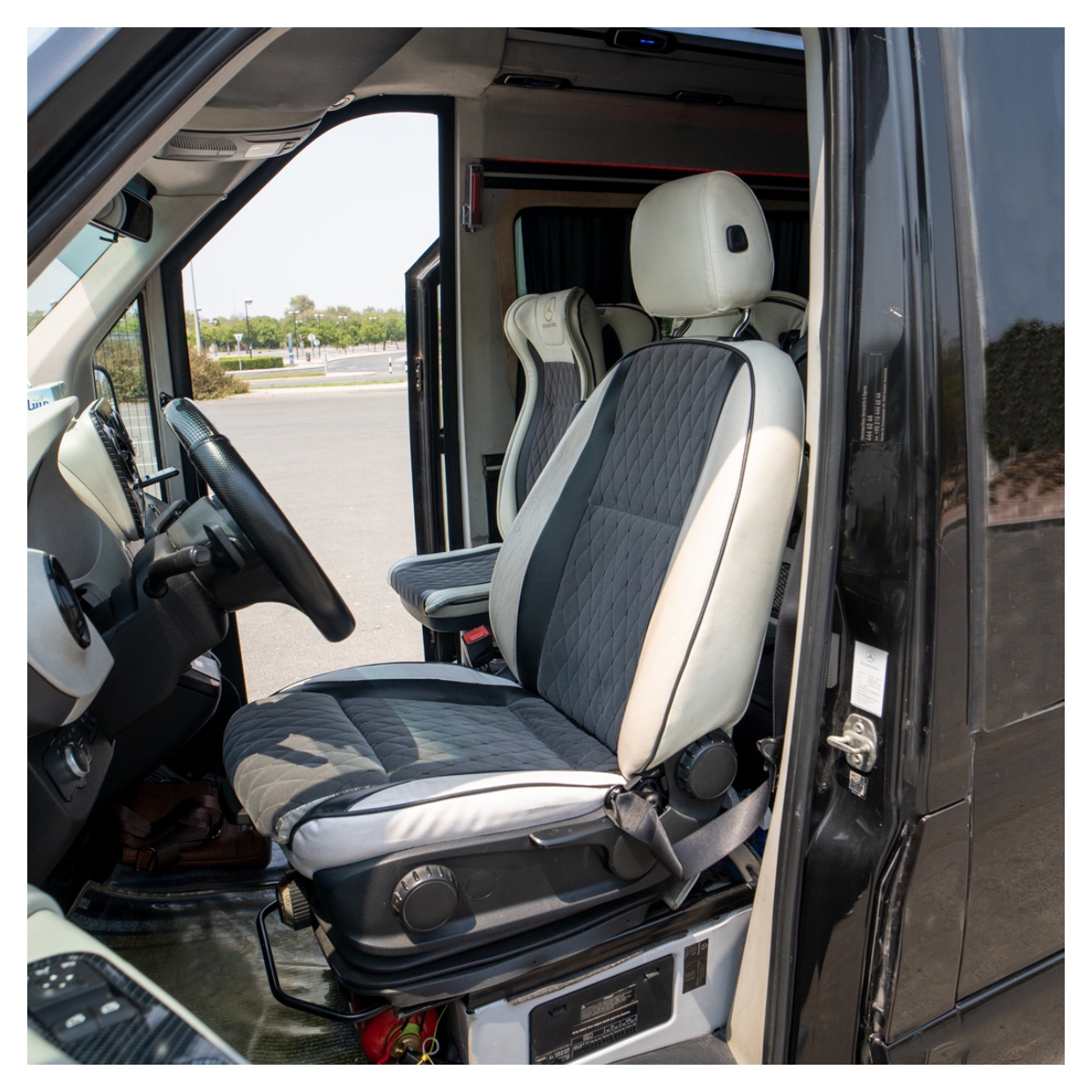 Rent VIP Sprinter 16 Seater BLACK 2025 with chauffeur in Dubai , UAE 
