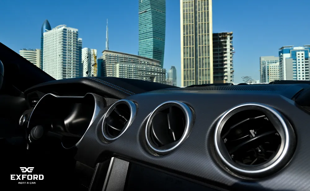 Rent Ford Mustang WHITE 2022 in Dubai , UAE 
