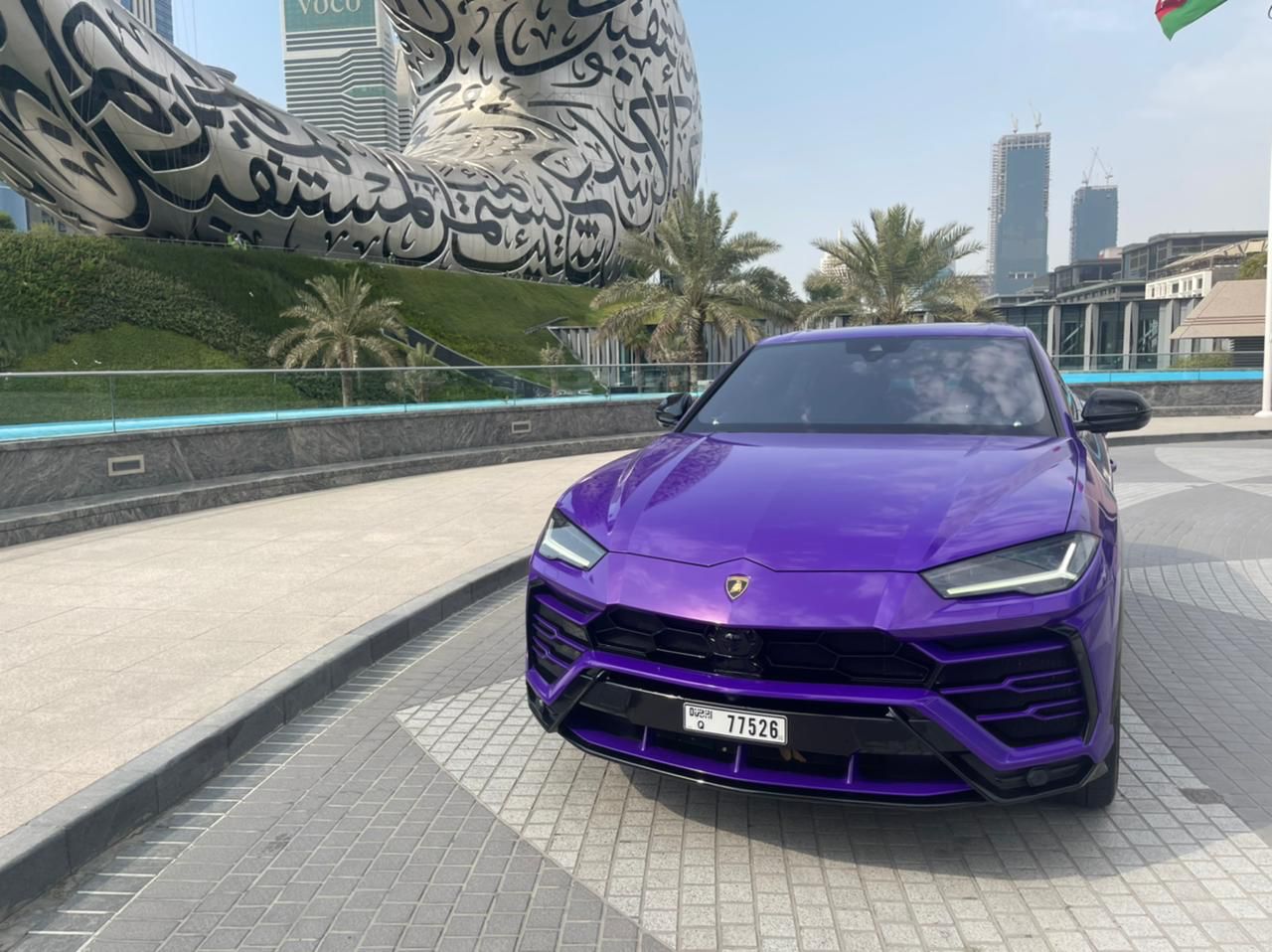 Rent Lamborghini Urus PURPLE 2020 in Dubai , UAE 