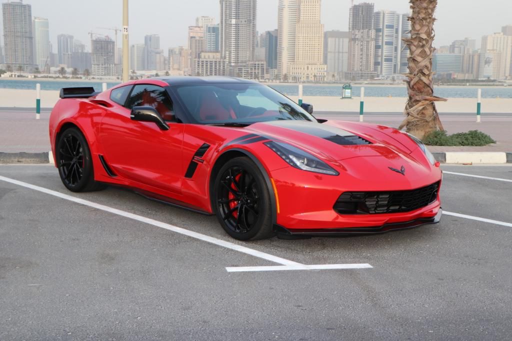 Rent Chevrolet Corvette RED 2019 in Dubai , UAE 