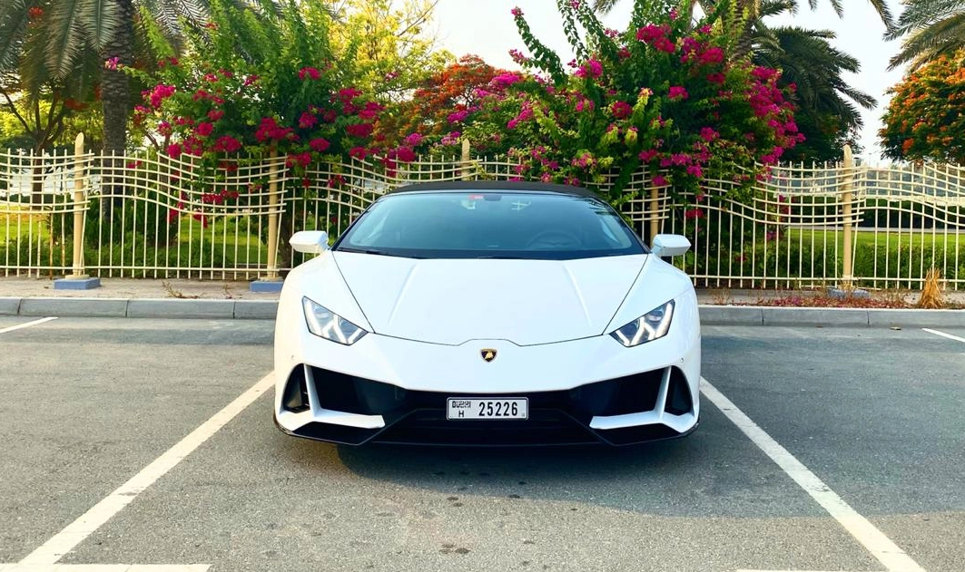 Rent Lamborghini Huracan WHITE 2020 in Dubai , UAE 