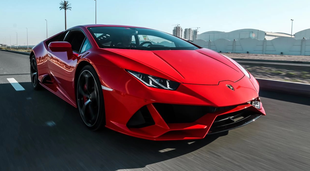 Rent Lamborghini Huracan RED 2024 in Dubai , UAE 