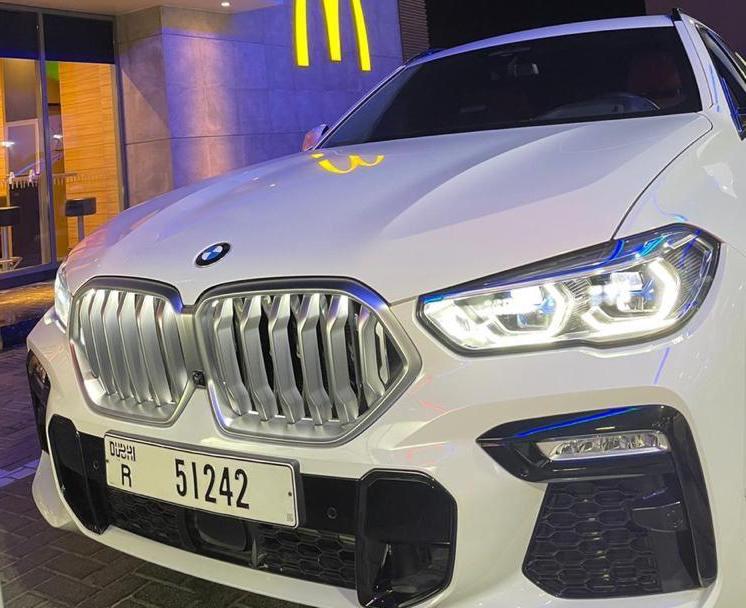 Rent Bmw Series 6 WHITE 2021 in Dubai , UAE 