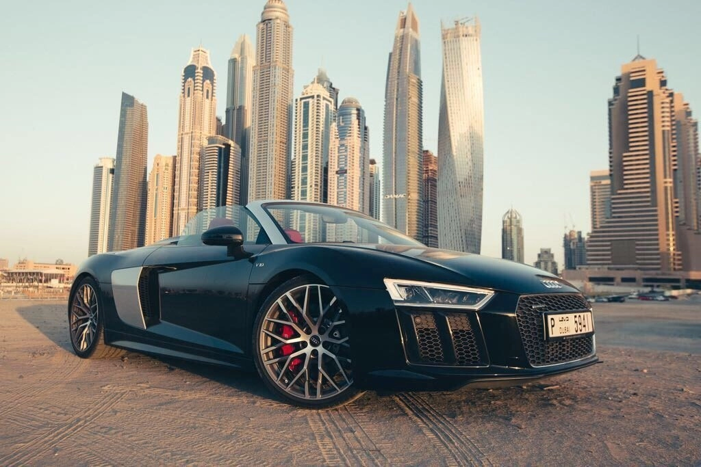 Rent Audi R8 BLACK 2018 in Dubai , UAE 
