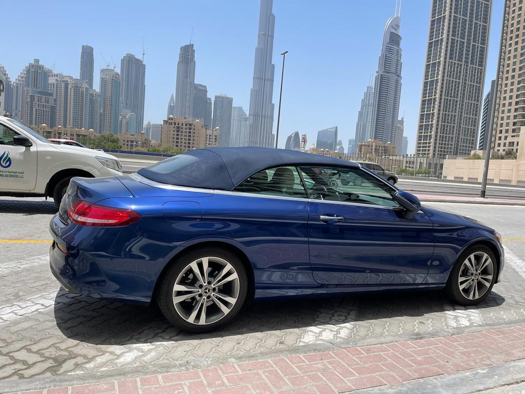 Rent Mercedes-Benz C-class BLUE 2021 in Dubai , UAE 