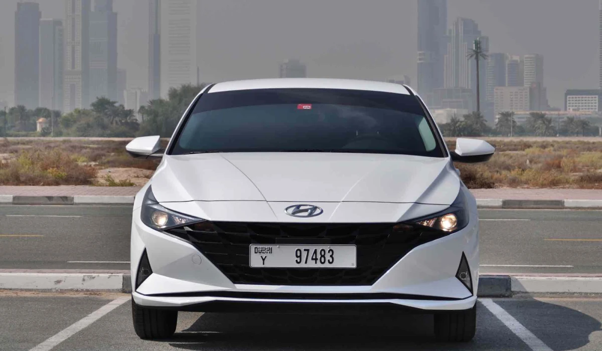 Rent Hyundai Elantra WHITE 2022 in Dubai , UAE 