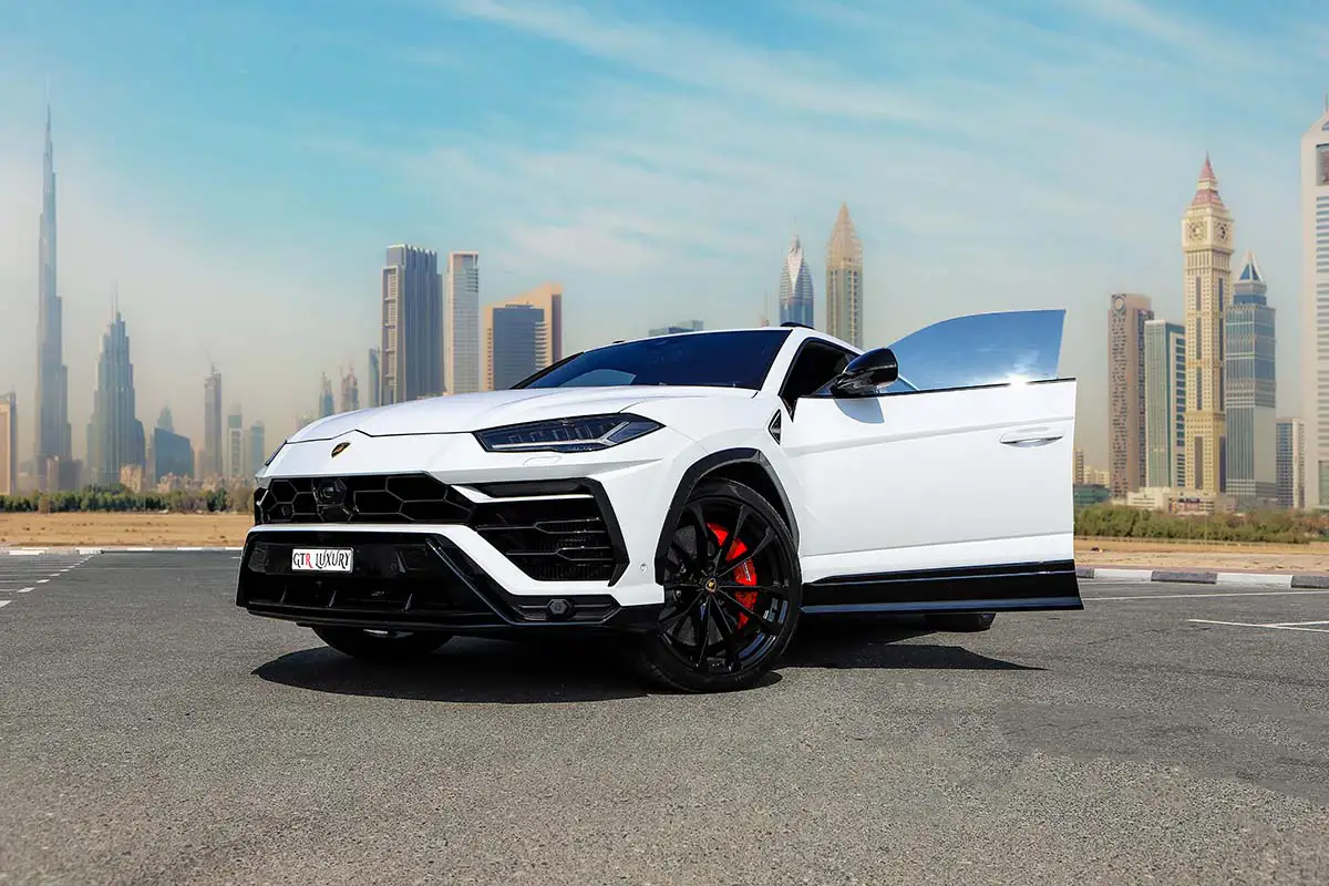 Rent Lamborghini Urus WHITE 2023 in Dubai , UAE 
