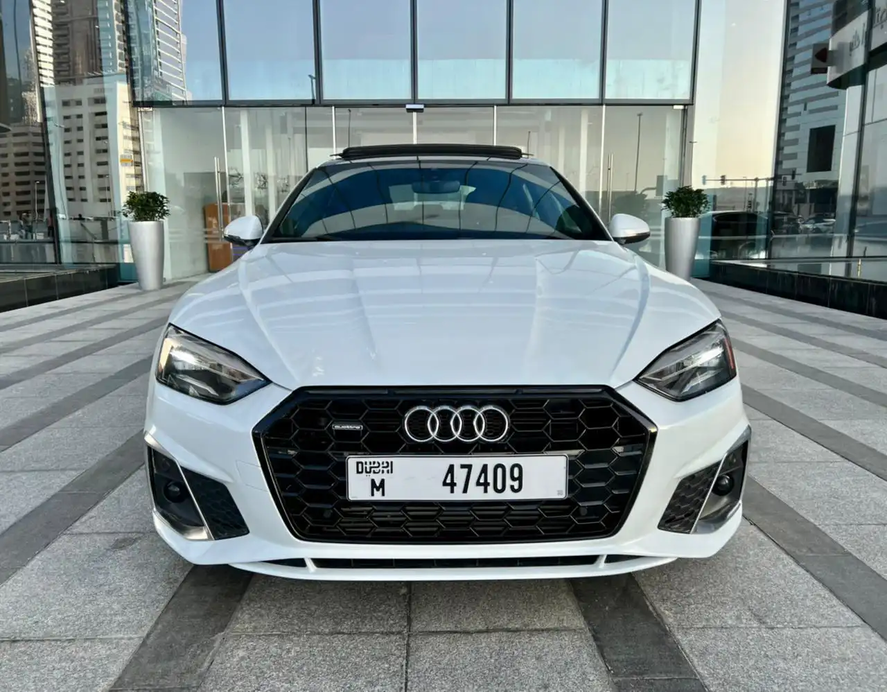 Rent Audi A5 WHITE 2021 in Dubai , UAE 