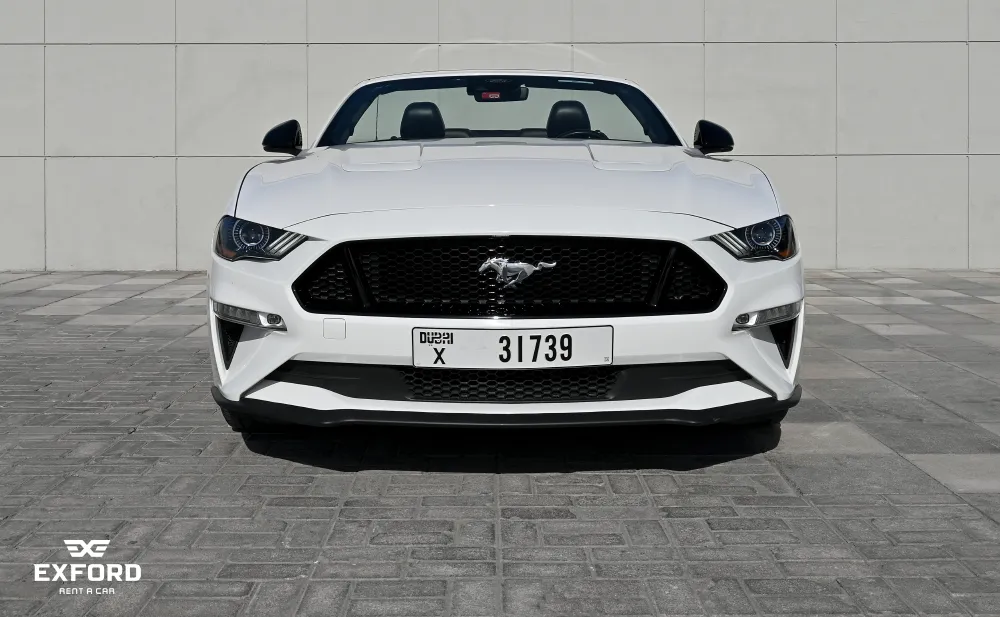 Rent Ford Mustang WHITE 2022 in Dubai , UAE 