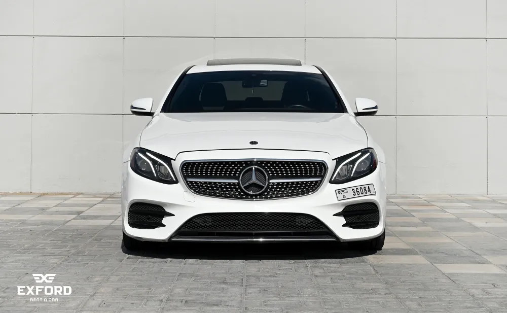 Rent Mercedes-Benz E-class WHITE 2021 in Dubai , UAE 
