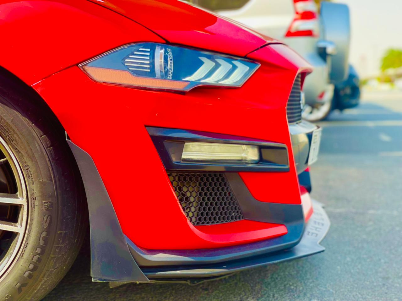Rent Ford Mustang RED 2019 in Dubai , UAE 