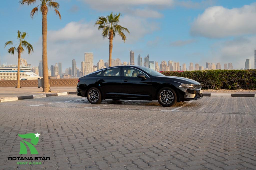 Rent Kia K5 BLACK 2023 in Dubai , UAE 