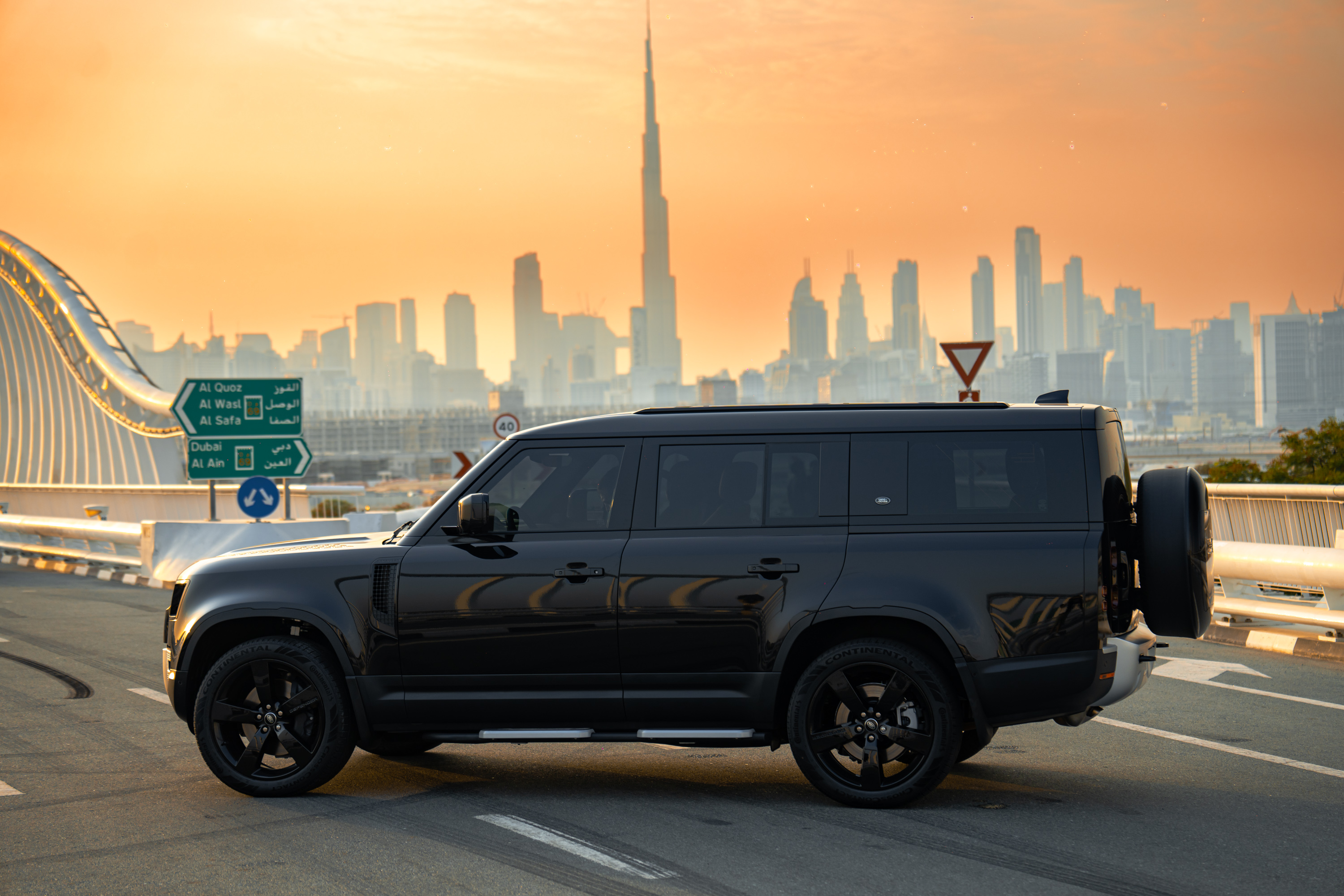 Rent Land Rover Defender BLACK 2023 in Dubai , UAE 