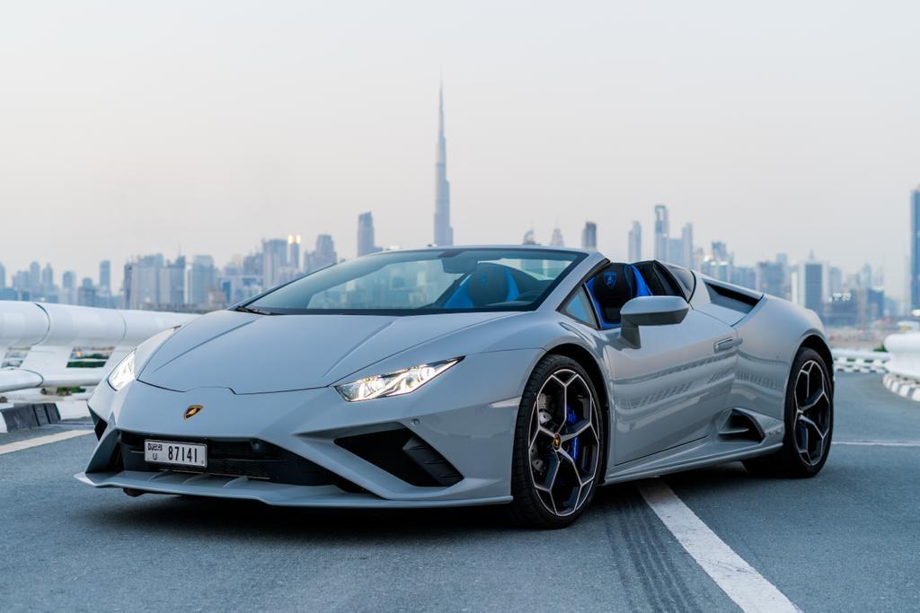 Rent Lamborghini Evo GREY 2022 in Dubai , UAE 