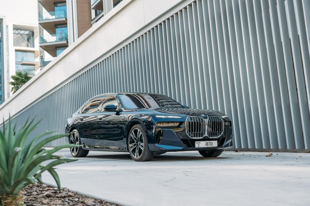 Rent Bmw Series 7 BEIGE 2022 in Dubai , UAE 