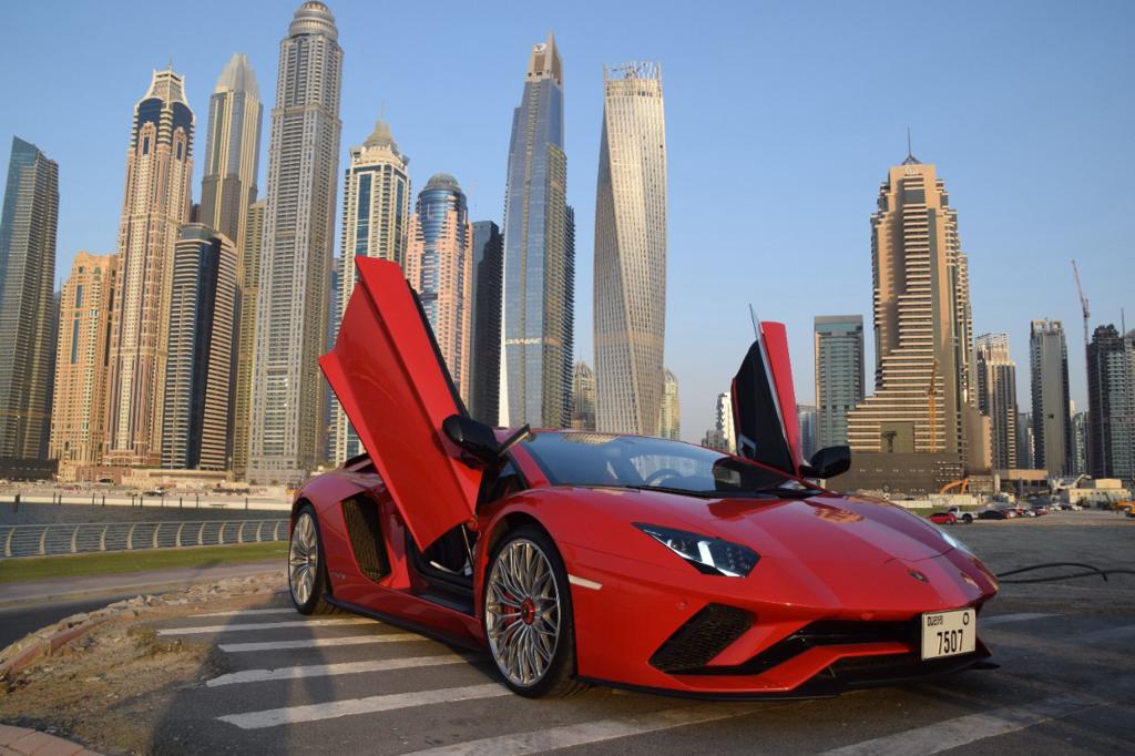 Rent Lamborghini Aventador RED 2022 in Dubai , UAE 