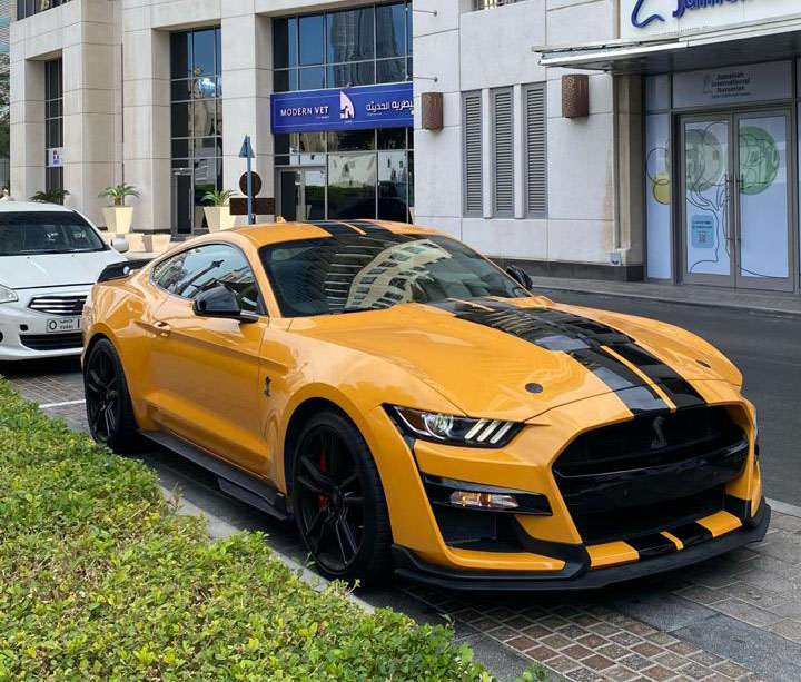 Rent Ford Mustang YELLOW 2023 in Dubai , UAE 