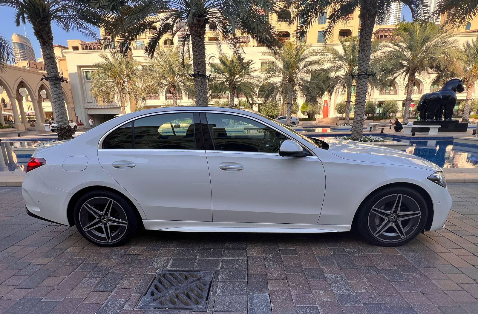 Rent Mercedes-Benz C-class WHITE 2023 in Dubai , UAE 