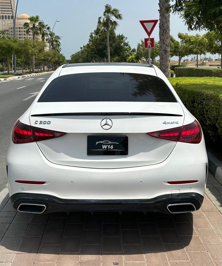 Rent Mercedes-Benz C-class WHITE 2024 in Dubai , UAE 