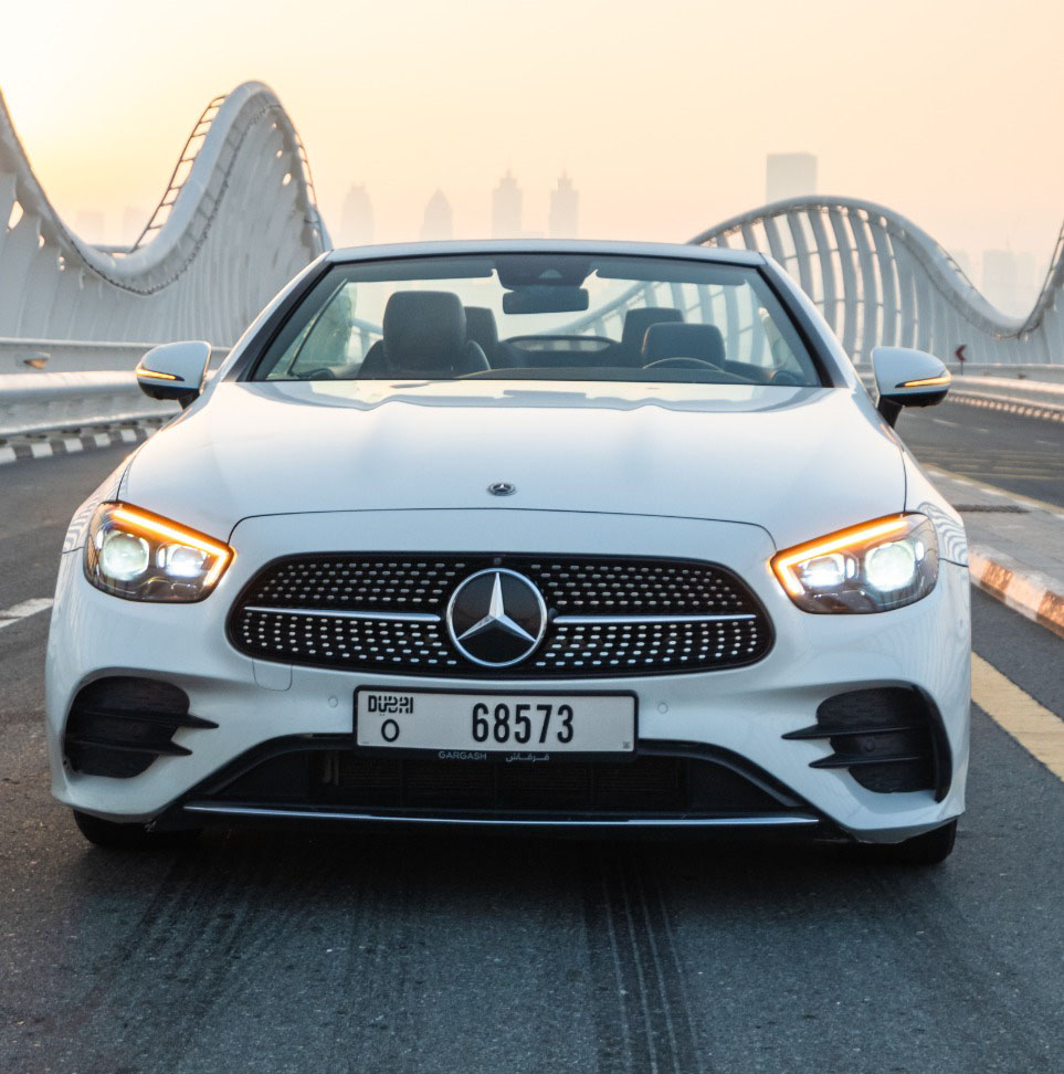 Rent Mercedes-Benz E-class WHITE 2023 in Dubai , UAE 
