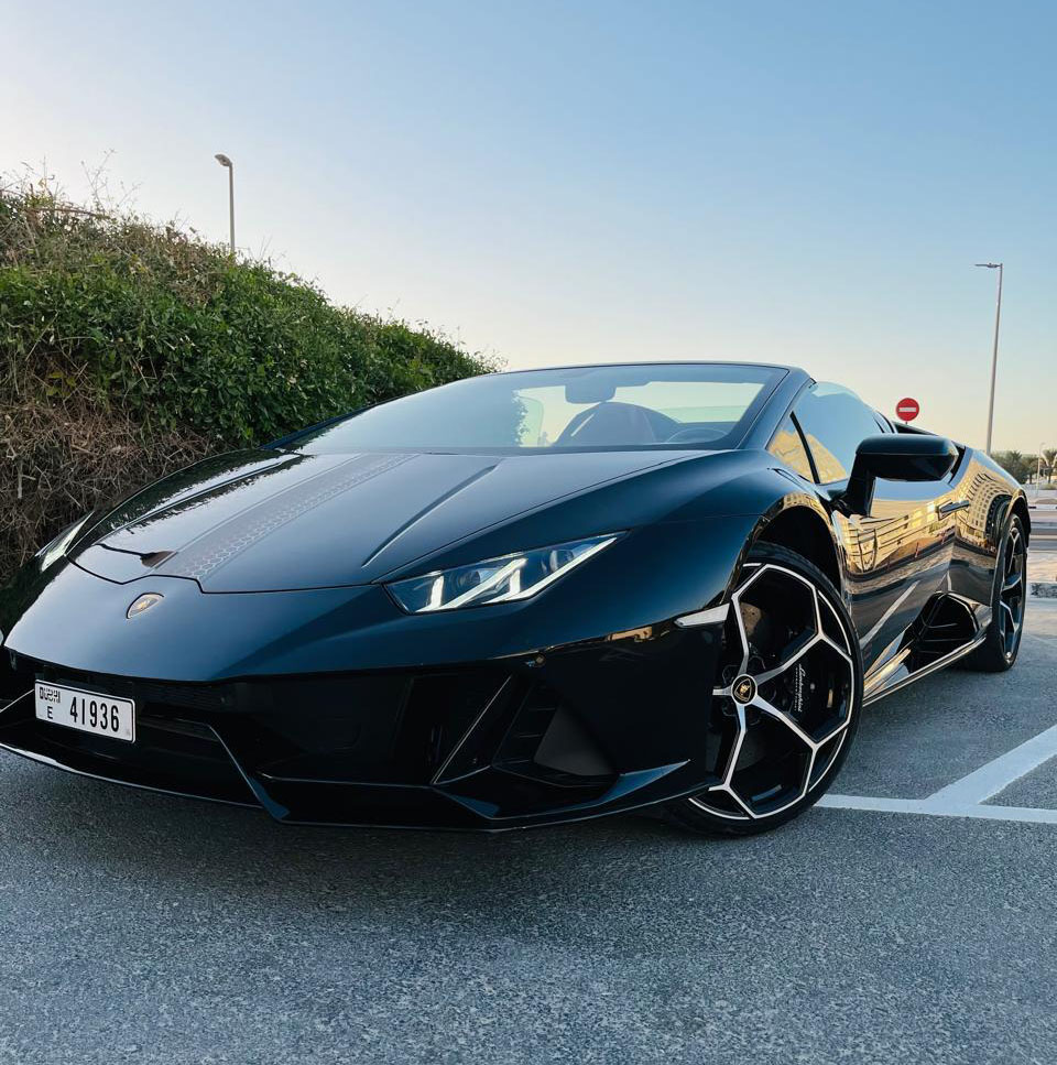 Rent Lamborghini Huracan BLACK 2023 in Dubai , UAE 